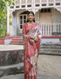 Red & Beige Patola Silk Saree