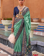 Sea Green Handwoven Patola Silk Saree