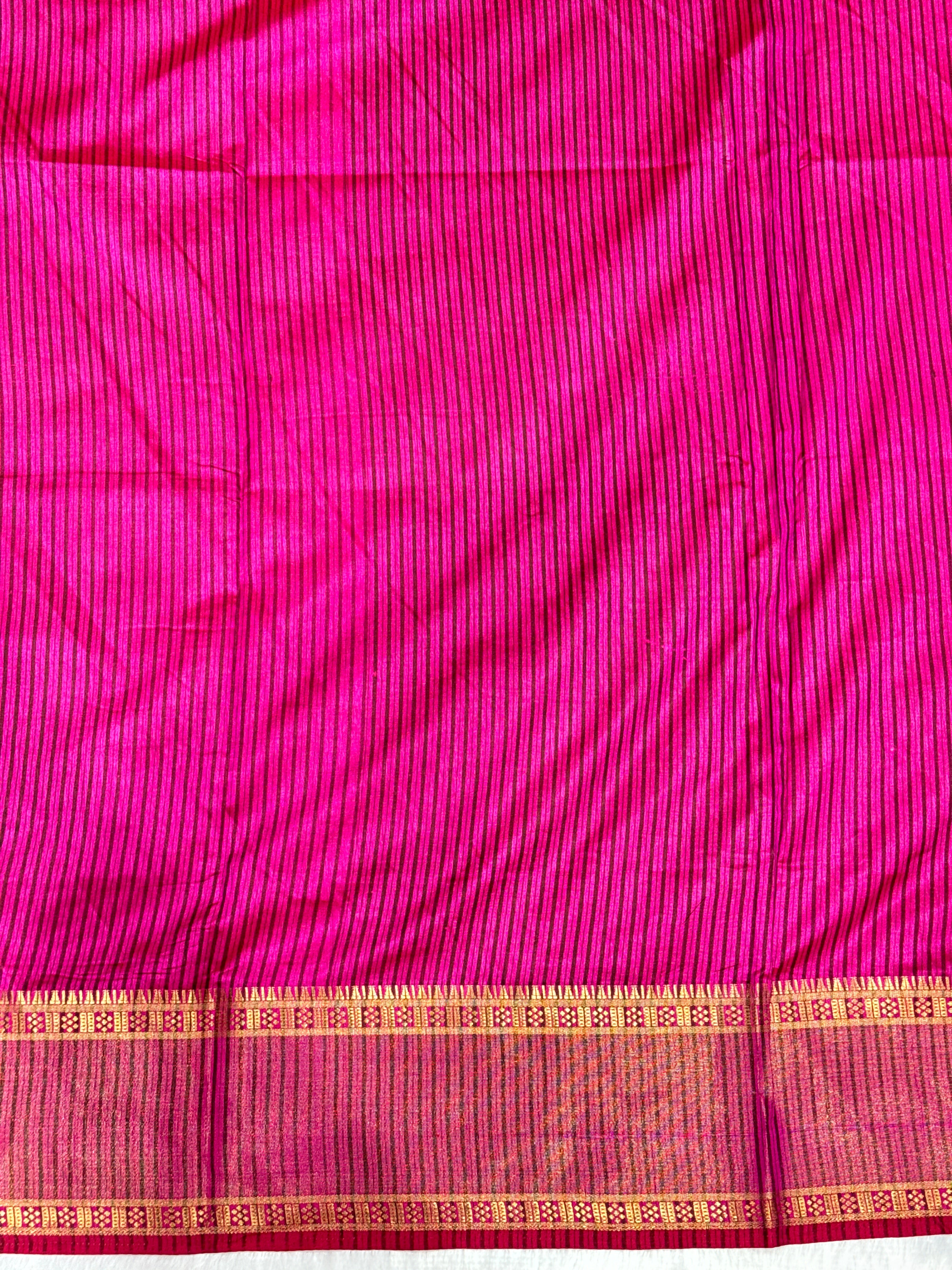 Purple Semi Silk Patola Saree